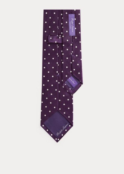 Men's Ralph Lauren Polka-Dot Silk Satin Ties | 908174FWI